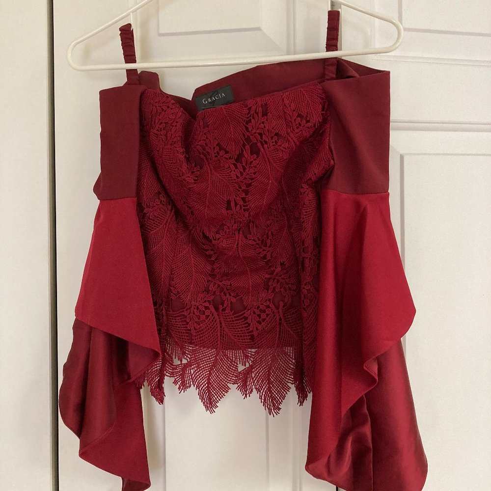 Fancy Drop Shoulder Top - image 1